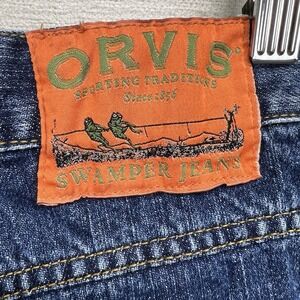 VTG Orvis Swamper Jeans Mens 36 (actual 33x27) Denim Straight Style 97EP